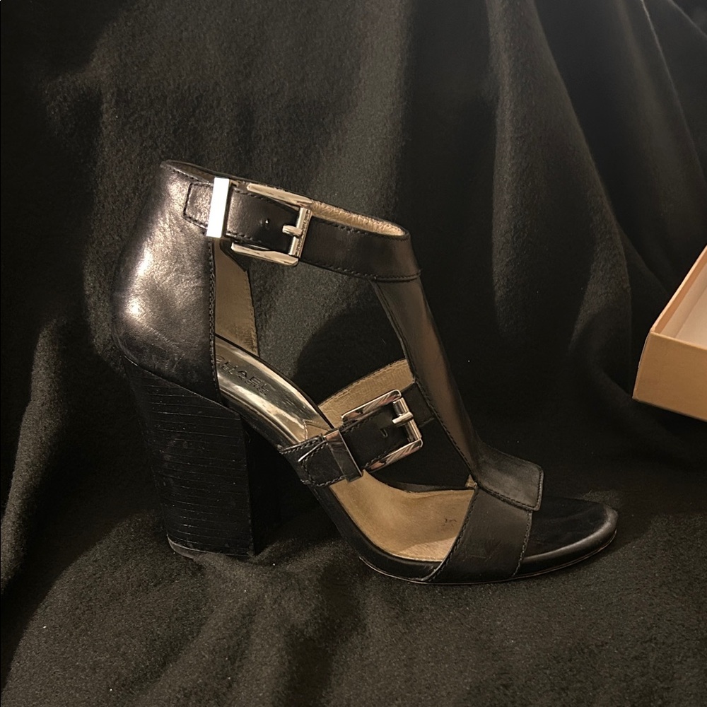Michael Kors Black Strappy Heels